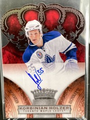 2010-11 Panini Crown Rookie Royalty #162 Korbinian Holzer 180/499 Die Cut Leafs